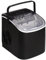 HOMCOM Eiswürfelmaschine, 12 kg/24h, 9 Eiswürfel in 6-12 Minuten, Selbstreinigender Eiswürfelbereiter mit Griff, Eisschaufel und Korb Ice Maker für Küche, RV, Camping