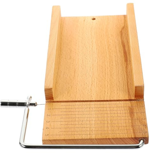 ABOOFAN Cortadora De Queso De Madera y Acero Inoxidable Cortador De Lonchas Portátil
