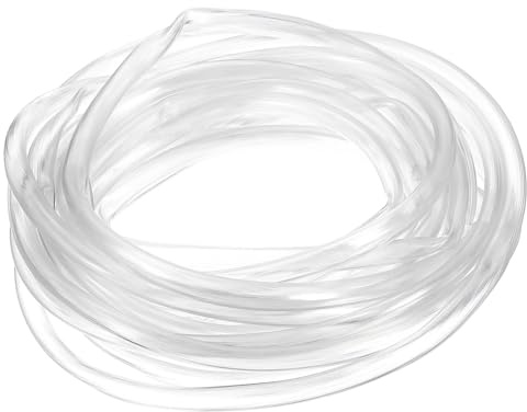 QUARKZMAN PVC-slang, 4 mm ID x 5 mm OD – 13 fot lång, klart vinylvattenrör, lätt flexibelt plastvattenrör för akvaonik, luftslang, bevattning