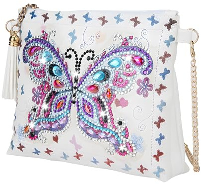 Homorro Diamond Painting Kinder Bastelset Geschenk Schultertasche Mädchen Diamant Bilder Geschenke 6 7 8 9 10 11 Jahre Basteln Kleine Geburtstagsgeschenk Diy Kindergeburtstag Teenager Frauen