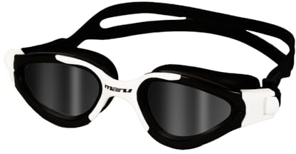 Maru Groove Polarisierte Anti-Beschlag-Schwimmbrille, Schwarz/Weiß, Erwachsene