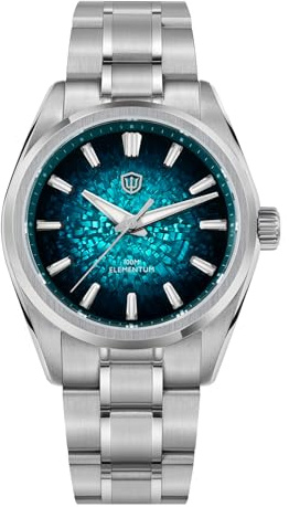 watchdives WD0003C Elementum Original Design Herrklocka VH31 Sweep Second Kvartsklocka 36mm Safirkristall Lyxig Armbandsur 100m Vattentät, Modern