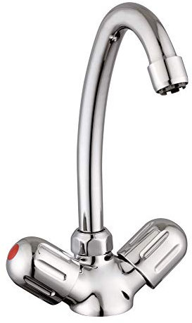 Spültischarmatur | Chrom · Niederdruck · Zweigriff · Schwenkbar | 19110