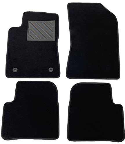 Tappetini per Citroen C3 III dal 2017-2024 Su misura, antiscivolo, battitacco in gomma rinforzata, bottoni di fissaggio