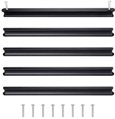 Kyrio 5pcs Möbelgriffe, Schrank Griffe, Küche Griffe, Schublade Griffe, Kleiderschrank Griffe, Möbel ziehen für Schublade, Schrank, Möbel, Tür (250mm)