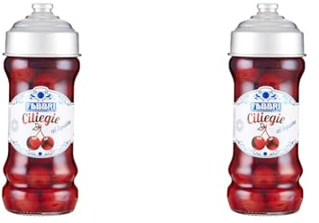 Fabbri Ciliegie al Liquore 470g, 470 grammo, 1 (Confezione da 2)