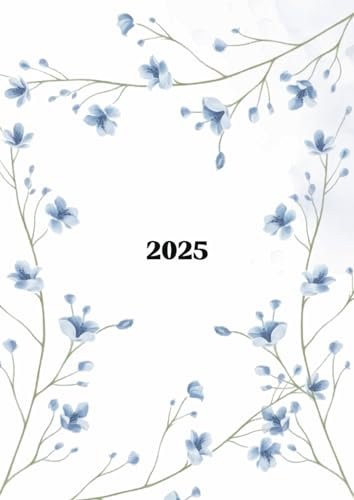 Tagesplaner 2025: 1 Tag auf 1 Seite, Organisator mit Uhrzeit von Januar bis Dezember, Buchkalender A4