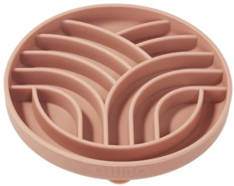 OHMO Anti Schling Napf Hund Katzen Slow Feeder S-Baum des Lebens Koralle | Lebensmittelqualität Silikon, FöRdert Eine Gesunde Verdauung, Spülmaschinenfest, Für Mikrowelle geeignet