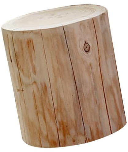 SEWOART Holz Hocker Holzhocker Für Kleiner Hocker Aus Holz Tritthocker Für Haus Kurzer Holzhocker Baumstumpfhocker Für Dekoration Holztritthocker Für Wohnzimmer