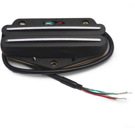 Zoegneer 1 x schwarzer Doppelspulen-Tonabnehmer Humbucker Tonabnehmer Ersatz Alnico 5 Hot Humbucker Tonabnehmer für TL Gitarre Gitarre Bridge Pickup