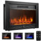 YODOLLA Electric Fireplace, Recessed Wall Mounted with Remote Control, 3 Color Adjustable Flames, 2 Modes Heat, 8 H Timer, 5 Brightness Settings, 750/1500W Heater (72cm)
