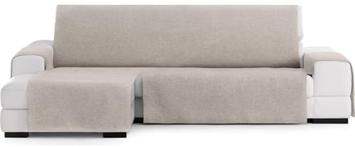 ECOMMERC3 | Copridivano Chaiselong Normale Sinistra Universale e Versatile – Copridivano Chaiselongue Colore Lino, protezione facile da applicare per schienale, seduta e bracci