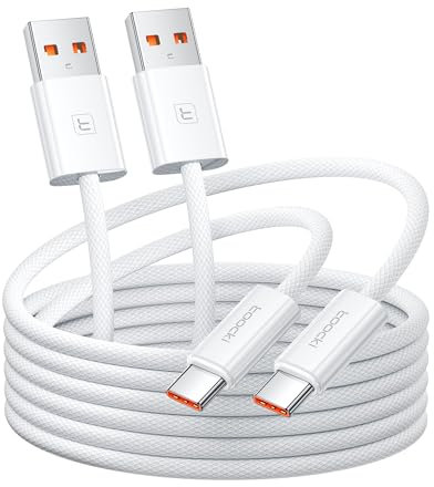 toocki Cable USB C [2Pack 3M+3M] Cable USB Tipo C Nylon Cabo USB A USB C Carga Rapida para iPhone 17/iPhone 16 Pro Max/15 Plus, Galaxy S25 S24 S23 S22 S21 Note10, Huawei P60 / Mate 60/50, Honor