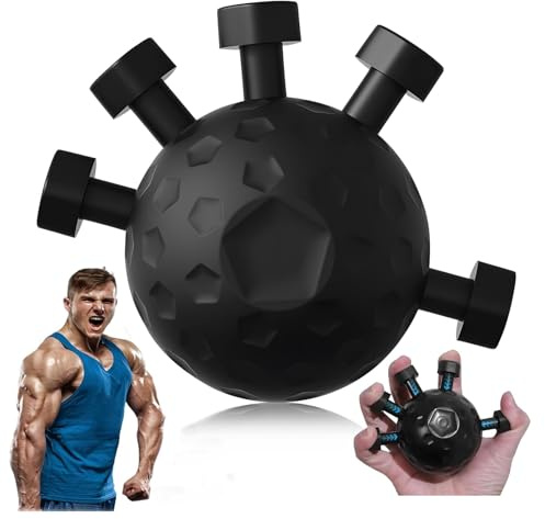 Fingergriff-Stärker,Griffkraft Trainer,Unterarmtrainer,Handtrainer Fingertrainer,Grip Trainer,Handkraft Trainer,Und Handgriff-Stärker Für Den Muskelaufbau Und Die Genesung Nach Verletzungen (Schwarz)