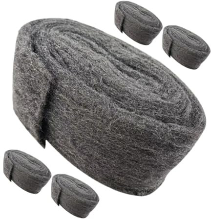 TOPPERFUN 5piezas Steel Wool para Rellenar Huecos De Ratón Barrera De Acero para Sellar Grietas Paredes Ventilación y Conductos Herramienta Eficaz contra Roedores