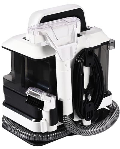 450W Waschsauger, Handheld Elektrisch Teppichreiniger, Tragbar Fleckenreiniger für Teppich, 30x21x34.5CM, 1080ml/850ml für Teppich, Sofa und Vorleger