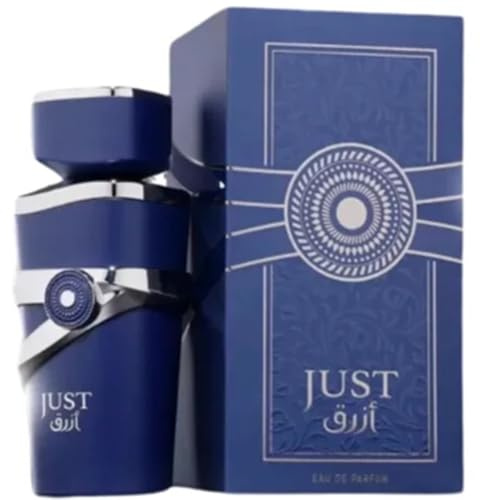 Perfume Just Blue Eau de Parfum 100ml | Fragancia Masculina Fresca y Elegante | Aroma Intenso y Duradero con Notas Amaderadas y Marinas