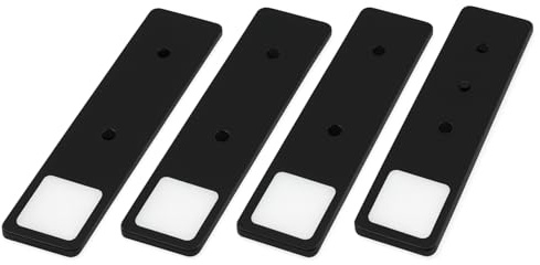 kalb | LED Unterbauleuchte Solid2, SET schwarz, mech. Schalter, 3W (Schwarz, 4er Set, warmweiß)