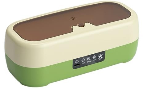 Pulitore ad ultrasuoni per gioielli, dispositivo di pulizia ad ultrasuoni per argento e protesi | 3 modalità regolabili per viaggio portatile accessorio quotidiano per adulti