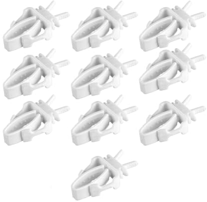 10 Pieces Bird Cage Feeder Clip Snack Bird Cage Food Holder for Parakeet Hamster