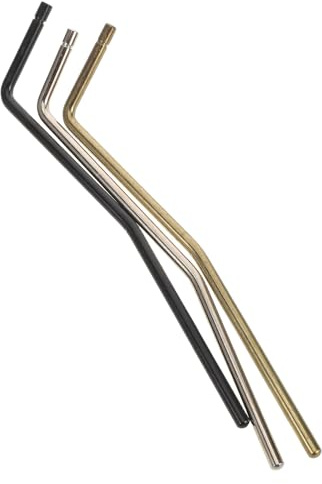 DECOMELODY Palanca de Trémolo Individual para Guitarra Eléctrica Brazo de Plug-In de 5 MM Repuesto de Brazo de Puente de Trémolo Colores Negro Dorado y Cromo Accesorio para Efectos