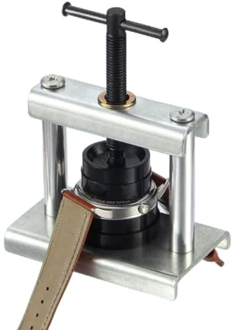 ACOGEDO Set di Presse per Orologi per lo Strumento di Chiusura della Cassa Posteriore con Matrici Multiple per la Riparazione Meccanica dell'orologio e la Sostituzione della Batteria (Con 18 matrici)