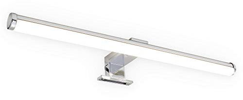 Briloner Leuchten - LED Spiegelleuchte, Spiegellampe Chrom, 6 Watt, 600 Lumen, 4.000 Kelvin, IP23