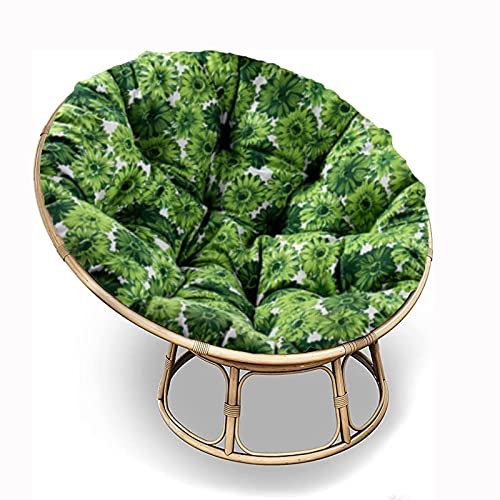 SRHWBF Papasan Stuhl Kissen Polster für Papasansessel Gartenstuhl Gepolstert Sitzkissen für Korbsessel Balkonstuhl Dickes bequemes (NUR Kissen) (L Ø105cm/41 in)