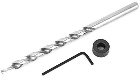Twists Stufenbohrer - 9mm Rundschaft Twists Stufenbohrer Set Taschenlochbohrer Schablonenführung Schablonenführung Taschenlochbohrer für Taschenlochbohrer Schablonensatz mit Schraubenschlüssel