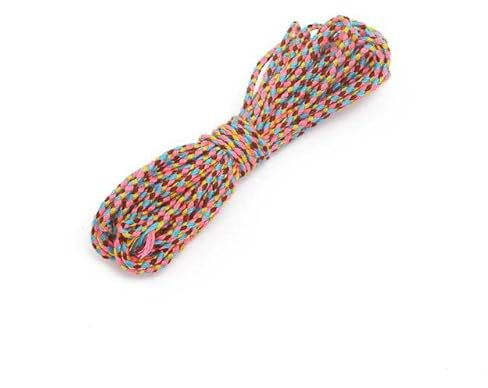 chlzekai 5M 2mm 25 Stile Polyester Baumwolle geflochtenes Seil Schnurschnur für DIY Armband Halskette Schmuckzubehör Zubehör-18