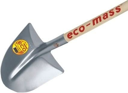 MASS Badile superleggero tondo completo di manico in Acciaio, Multi-purpose, Polietilene