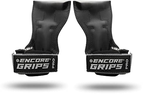 Encore Grips Zughilfen für Krafttraining & Bodybuilding – Moderne Grip Pads mit Schnell-Wickeltechnik & Handgelenkstütze – Mehr Gewicht & Halt als Klassische Lifting Straps
