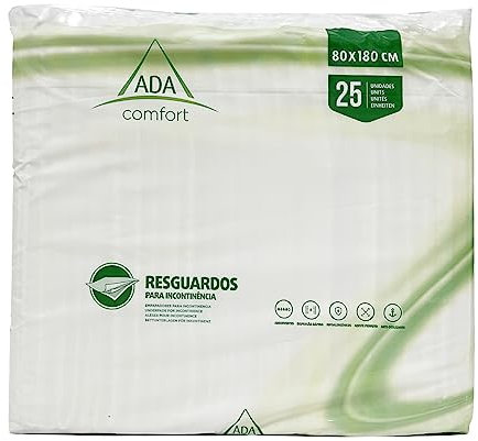 SURGICALMED - Inkontinenzunterlage Einweg - 80cm x 180cm - Einwegunterlagen - Weiß - Für Erwachsene und Haustiere - Maximale Saugfähigkeit, Nachtkomfort, rutschfest, hypoallergen -Packung mit 25 Stück