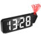 Probuk Reveil Projecteur Plafond, Reveil Projecteur 180°, Réveil Projection avec Température, 4 Niveaux de Luminosité Réglable Horloge NuméRique LED, Charge USB, pour Chambre, Bureau
