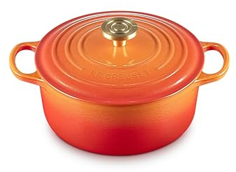 Le Creuset Flamme Dorée Runder Auflaufform, 24 cm