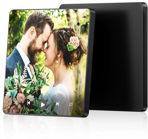 Dliombpe Kühlschrankmagnet mit Musik für Weihnachten, Valentinstag & Geburtstag - Für Freundin, Paare, Frauen & Männer Jahrestag - Personalisiertes Foto-Geschenk mit Song(Stil 12)