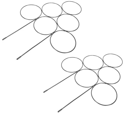 Milisten 2pièces Supports Fer pour Plantes Grimpantes Tiges de Soutien Lot de Outils de Jardinage Structure Stable pour Fleurs et Légumes