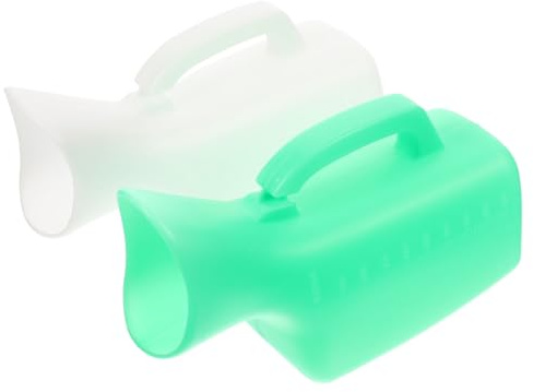 UTHCLO Lot De 2 Urinoirs Féminins En Plastique 1000 Ml Étanche Réutilisable Pour Voyage Camping Alpinisme Usage Hospitalier Quotidien Femmes