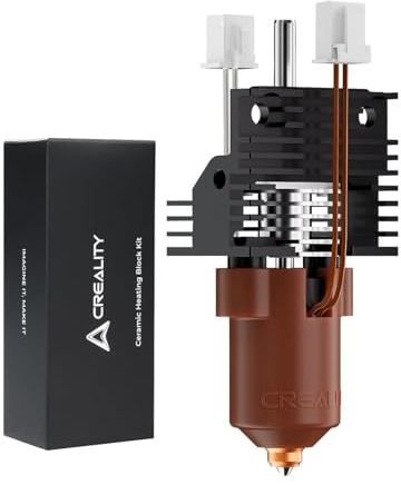 Creality Offizielle K1/K1C/K1 Max Upgrade Keramik Heizblock Kit, Schnallenanschluss, Unterstützt 300℃ 600 mm/s Hochgeschwindigkeits Druck Hotend für 3D-Drucker K1 SE/K1C/K1 Max/K1