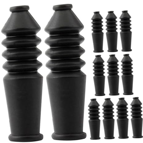 STOBAZA 12pcs Brake Cable Protective Cover Sleeve for Mountain Bike Brakes Rubber Protection Cover Accessories for Bike Safety