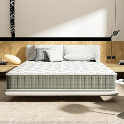 DEWINNER Matelas 140x190 cm Mémoire - Épaisseur 22 cm - Mousse à mémoire de Forme - 7 Zones - Fermeté Moyenne et Ferme - Soulagement des Points de Pression - Matelas Enfant