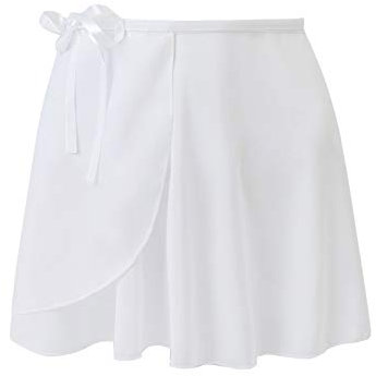 Tancefair Ballettrock Mädchen Wickelrock Tanz Rock Chiffon Wickelrock mit Verstellbarer Taillenbindung für Mädchen und Damen