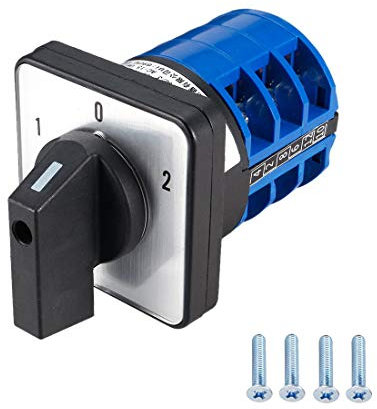 VictorsHome Changeover Selector Switch LW28-32 3 Position 12 Terminals Universal Rotary Cam Latching Switches 690V 32A