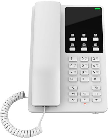 Grandstream Telefono desktop dell'hotel con WiFi integrato, bianco