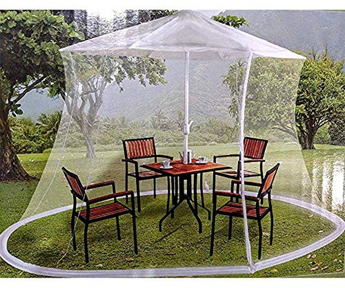 Terrassenschirm Moskitonetz,Outdoor-Bildschirm Polyester Hängende Zelt Mesh Bug Net,Geräumige Pavillons Camping Insektenschutz Mesh Net Abdeckung