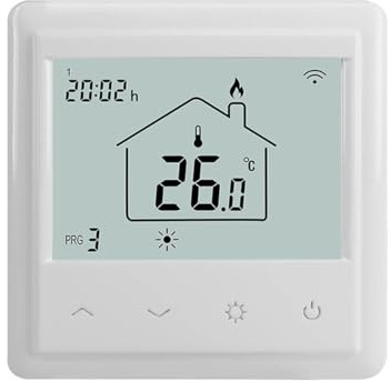 Lowenergie Digital Programmable Thermostat Underfloor Electric Heating 16A and External Sensor Cable