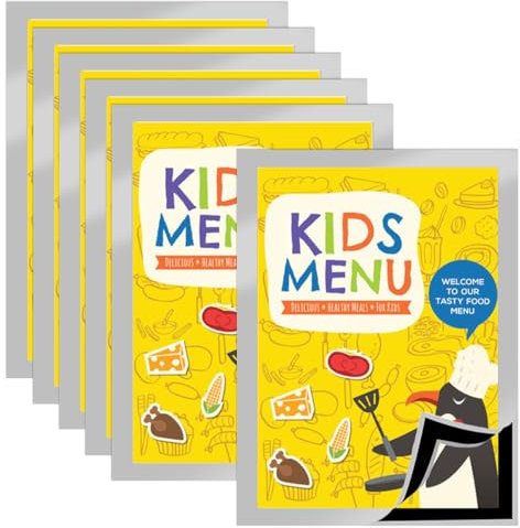 Magnetrahmen A3 Info-Rahmen 6STK Selbstklebende Bilderrahmen Magnetisch Posterrahmen A3 Diamond Painting Bilderrahmen Leinwand Plakatrahmen Fotorahmen Infotasche Blatthalter für Informationsrahmen A 3