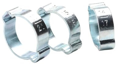 CHAOUYYZ 10/20Pcs Hose Clamp,Double Ear Clamp,Worm Drive Fuel Water Pipe Clamp Clamp Hose Fuel Clamp 5-20Mm Spclamp/20Pcs 11-13.0Mm