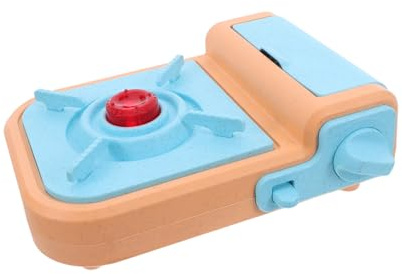 FUNNETOYU Fournitures De Cuisine pour Enfants Jouer À La Cuisine Appareil Électroménager Cuisinière Portable Cuisinière À Gaz avec Effets Lumineux Et Sonores pour Enfants Jouets