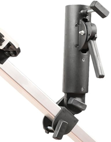 Umbrella Holder For Golf - 20cm Adjustable Push Stand, Double Lock Clamp, Durable Mount | Heavy Duty Umbrella Attachment For Scooter Beach Chair Golf Trolley Handle